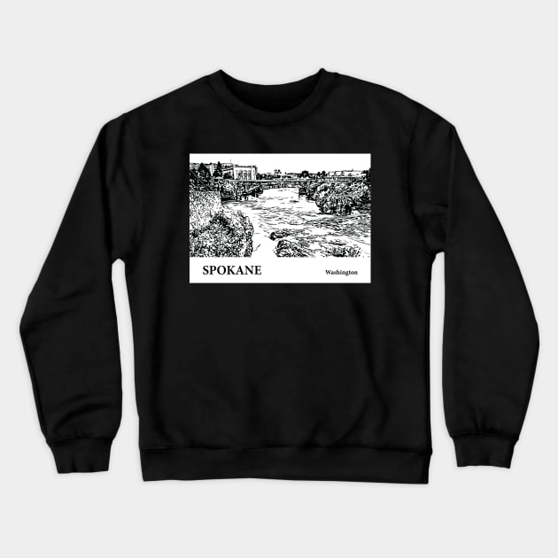 Spokane - Washington Crewneck Sweatshirt by Lakeric